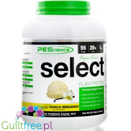 PES Select Protein Vegan, Vanilla Indulgence 1,54kg - wegańska odżywka proteinowa bez soi i cukru, 20g białka & 100kcal