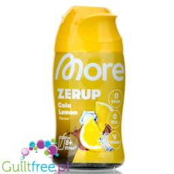 More Nutrition Zerup Cola Lemon na 8L - skoncentrowany syrop do wody bez cukru i kalorii, Cola z Cytryną