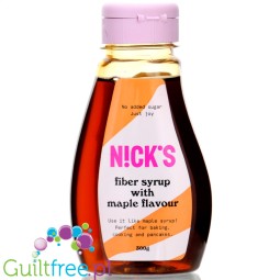 N!CK'S Nicks Maple Fiber Sirup - wegański syrop błonnikowy bez cukru ze stewią o smaku klonowym