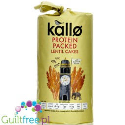 Kallo Veggie Protein Packed - proteinowe wegańskie wafle soczewicowe z gryką 26% białka