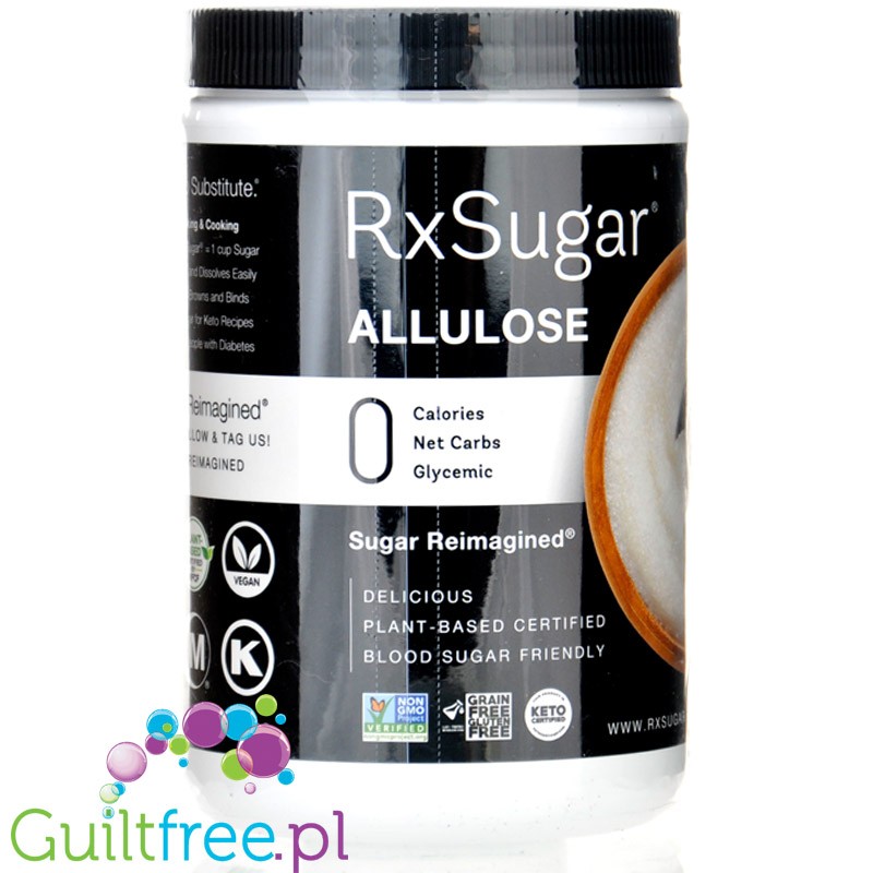 RxSugar Allulose 454g - słodzik, alluloza w proszku