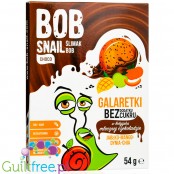Bob Snail Choco Jelly Jabłko, Mango, Dynia, Chia 54g  - wegańska galaretka z owoców w mlecznej czekoladzie bez dodatku cukru