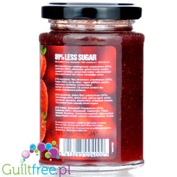 Rabeko Jam, Strawberry 54kcal - wysokobłonnikowy dżem Truskawkowy 89% mniej cukru