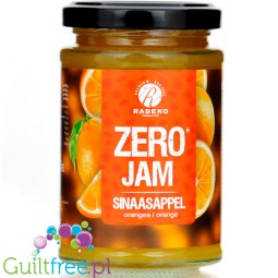 Rabeko Jam, Orange 58kcal - wysokobłonnikowy dżem Pomarańczowy 89% mniej cukru