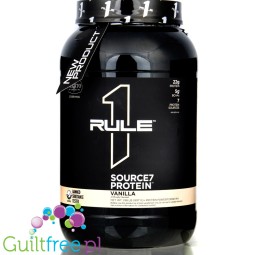 Rule1 R1 Gelato Source7 Protein Vanilla - odżywka białkowa na bazie 7 źródeł białka, smak Wanilia