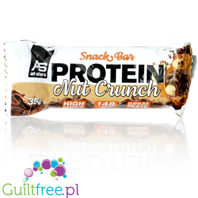 All Stars Snack Bar Protein Nut Crunch- crunchy protein bar 11g of protein