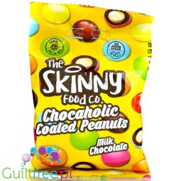 Skinny Food Chocaholic Coated Peanuts Milk Chocolate - orzeszki w lukrowanej czekoladzie bez dodatku cukru