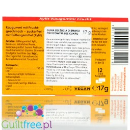 Birkengold Frucht – fruit-flavored chewing gum with xylitol