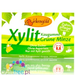 Birkengold Grüne Minze – chewing gum with xylitol, mint flavor