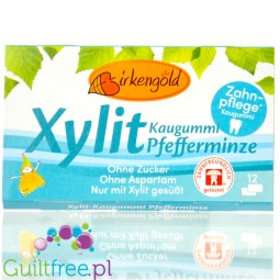 Birkengold Pfefferminze – chewing gum with xylitol, peppermint flavor