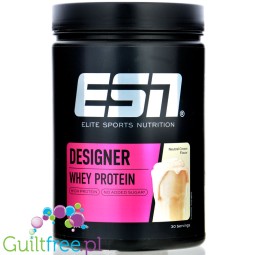 ESN Designer Whey Neutral Cream 0,9kg - niesłodzona odżywka białkowa o smaku śmietanki, WPI, WPH & WPC