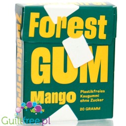 Forest Gum Mango - wegańska guma do żucia bez cukru z ksylitolem, bez mikroplastiku