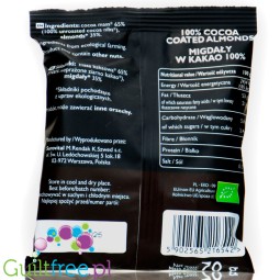 Raw Cocoa Coated Almonds 70g