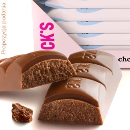 N!CK'S Nicks Milk Chocolate 112kcal  - batonik z mlecznej czekolady bez cukru i maltitolu ze stewią i erytrolem