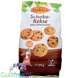 Birkengold Schoko Kekse - wegańskie ciasteczka z kawałkami czekolady i z ksylitolem bez dodatku cukru i oleju palmowego