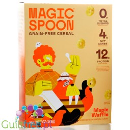 Magic Spoon Grain-Free Cereal, Maple Waffle - low-carb gluten-free breakfast cereals with monk fruit