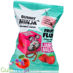 Bunny Ninja Fruit Fluk Malina & Jabłko - Przekąska 100% owoców bez dodatku cukru