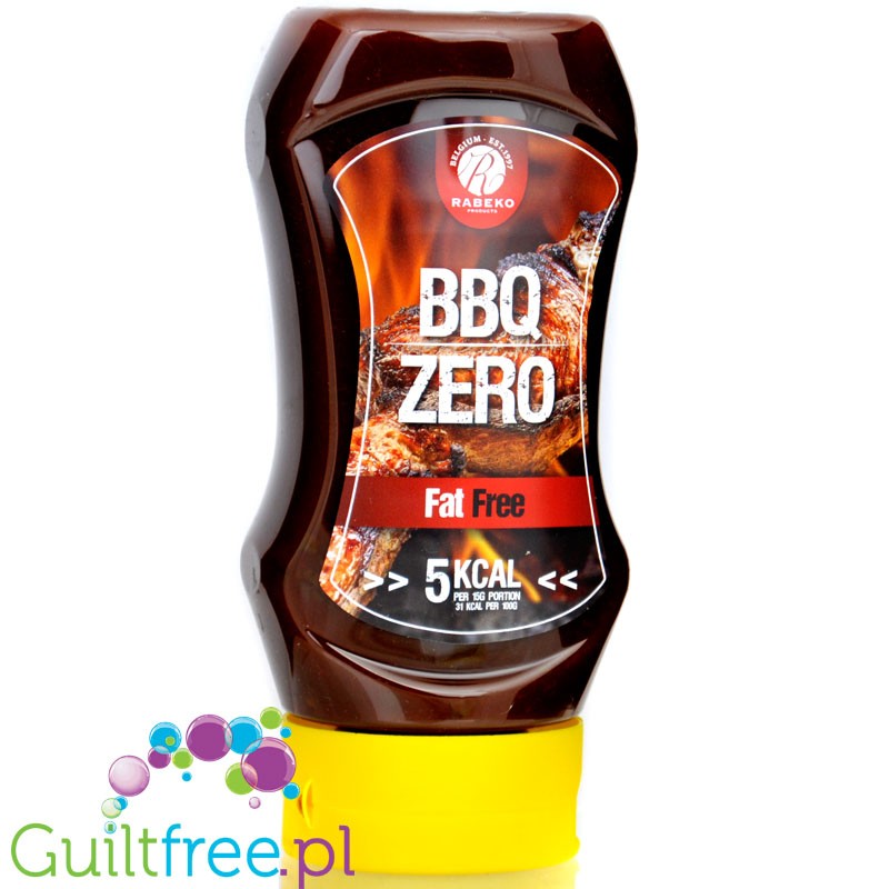 Rabeko BBQ Zero 350ml - sos barbecue bez tłuszczu z karmelem, 30kcal