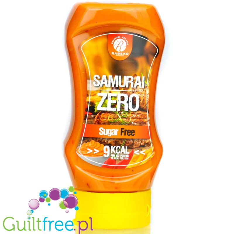 Rabeko Samurai Zero 350ml : samurajski kremowo-pikantny majonezowy sos & dip do frytek 59 kcal