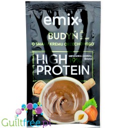 Emix Instant High Protein Orzech - błyskawiczny budyń proteinowy, 19g białka, bez gotowania