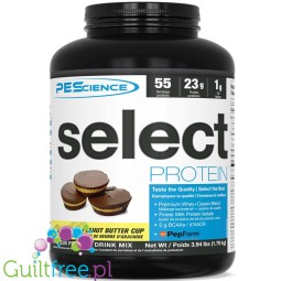PEScience Select Protein Chocolate Peanut Butter Cup 1,79kg - odżywka 24g białka w 120kcal, kazeina & izolat
