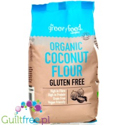 Groovy Food Coconut Flour - organiczna odtłuszczona mąka kokosowa 0,5kg