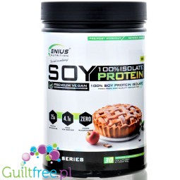 Genius Nutrition ® Vegan Soy Protein Isolate Apple Pie 0,9kg - wegańska odżywka białkowa zero cukru, izolat białka sojowego