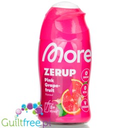 More Nutrition Zerup Pink Grapfruit na 8L - skoncentrowany syrop do wody bez cukru i kalorii, Różowy Grejpfrut