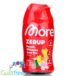 More Nutrition Zerup Peach Hibiskus Ice Tea - koncentrat smakowy do wody bez cukru i kcal