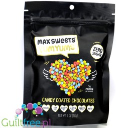 Max Sweets YumYums Candy Chocolates - wegańskie keto czekoladowe drażetki bez cukru, mleka i orzechów