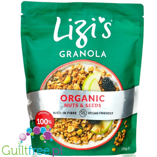 Lizi's Organic Nuts & Seeds 350g - organiczna granola orzechowa o niskim indeksie glikemicznym