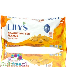 Lily's Sweets Peanut Butter Baking Chips - kropelki bez cukru Masło Orzechowe, tylko ze stewią i erytrolem