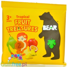 Bear Fruit Treasures Tropical 20g - fruit snack 100% fruit