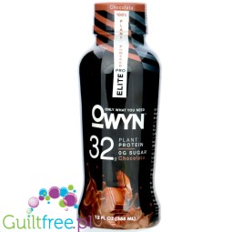 OWYN Plant Protein Elite Pro Chocolate - wegański szejk proteinowy 32g białka, Czekolada