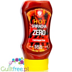 Rabeko Hot Sriracha Zero 350g - ostry sos pomidorowy z przyprawami bez cukru i bez tłuszczu 33 kcal