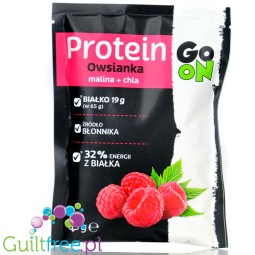 Sante Go On Protein Owsianka Raspberry & Chia 65g - single-portion protein oatmeal, 19g protein