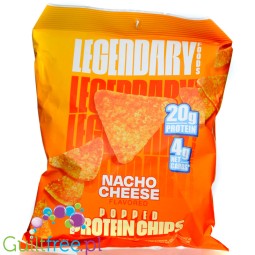 Legendary Popped Protein Chips, Nacho Cheese - chipsy proteinowe 20g białka, smak Pieczonego Sera