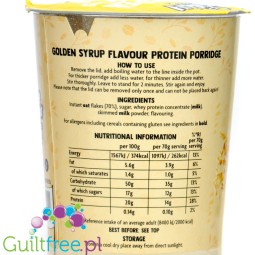 Skinny Food High Protein Golden Syrup Porridge