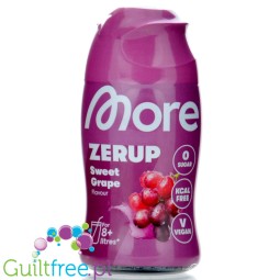 More Nutrition Zerup Sweet Grape na 8L - skoncentrowany syrop do wody bez cukru i kalorii, Ciemne Winogrona