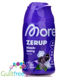 More Nutrition Zerup Blackcberry na 8L - skoncentrowany syrop do wody bez cukru i kalorii, Jeżyna