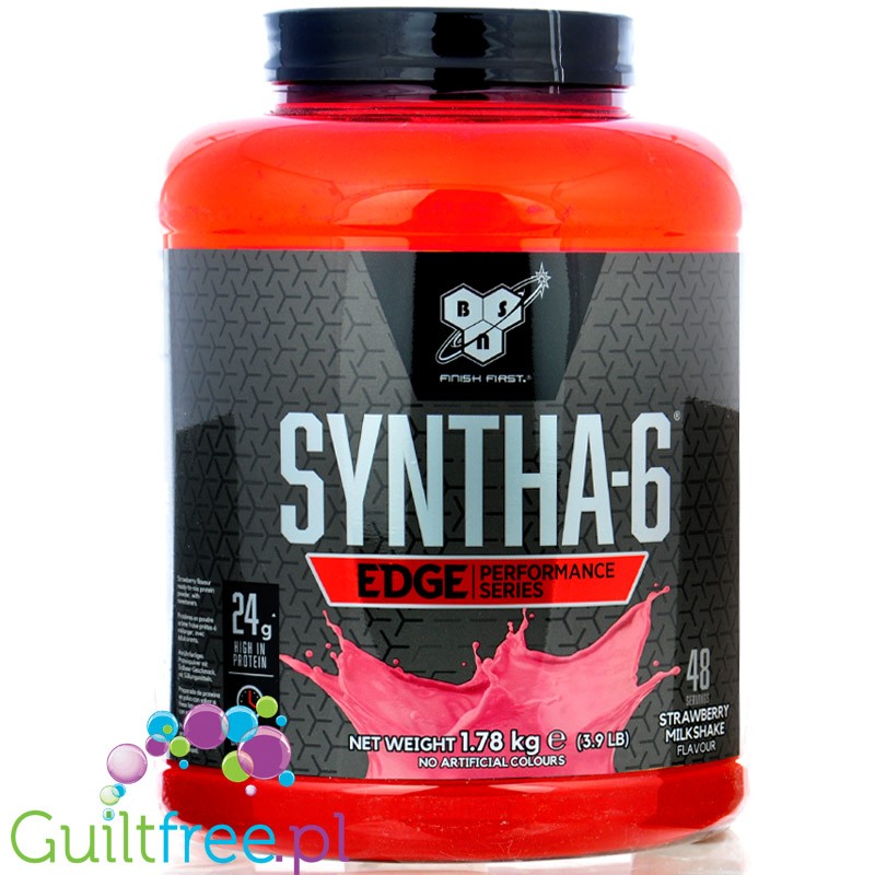 BSN Syntha-6 Edge Protein Matrix Strawberry Milkshake 1,78kg - mega gęsta pyszna odżywka 6 frakcji białek