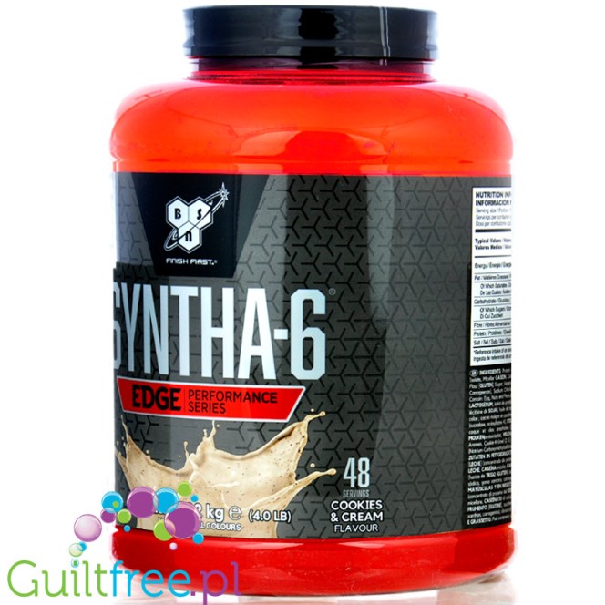 BSN Syntha-6 EDGE Protein Matrix Cookies & Cream 1,82kg - mega gęsta pyszna odżywka 6 frakcji białek