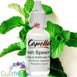 Capella Fresh Spearmint - skoncentrowany aromat bez cukru i bez tłuszczu, Mięta