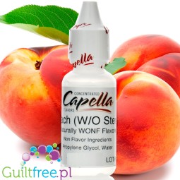 Capella Peach witch Stevia - skoncentrowany aromat bez cukru i bez tłuszczu, Brzoskwinia, ze stewią