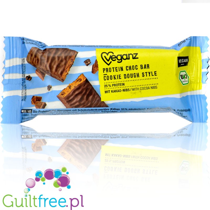 Veganz Protein Choc Bar Cookie Dough Style - vegan protein bar