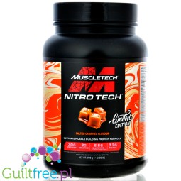 MuscleTech Nitro-Tech Performance Salted Caramel 0.9kg - mega-dense protein supplement, limited flavor Salted Caramel