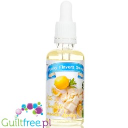 Funky Flavors Sweet White Chocolate & Sorrento Lemon - sweetened white chocolate mousse flavor with lemon without fat and ca