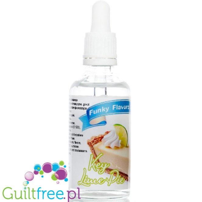 Funky Flavors Sweet Key Lime Pie - sweetened concentrated lime tart flavor with whipped cream without fat and calories