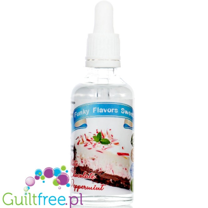 Funky Flavors Sweet White Chocolate Peppermint - sweetened concentrated mint cake flavor with white chocolate
