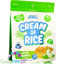 Applied Nutrition Cream of Rice, Apple Crumble 1kg - sugar-free rice gruel, recovery workout meal